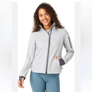 2 for $20 sale: Free country fuzzy lined grey jacket coat thumb holes - small